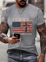 Men's I Can't But I Know A Guy Printed Casual T-Shirt