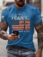 Men's I Can't But I Know A Guy Printed Casual T-Shirt