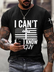 Men's I Can't But I Know A Guy Printed Casual T-Shirt