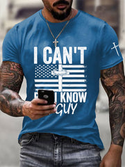 Men's I Can't But I Know A Guy Printed Casual T-Shirt