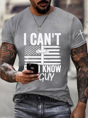 Men's I Can't But I Know A Guy Printed Casual T-Shirt