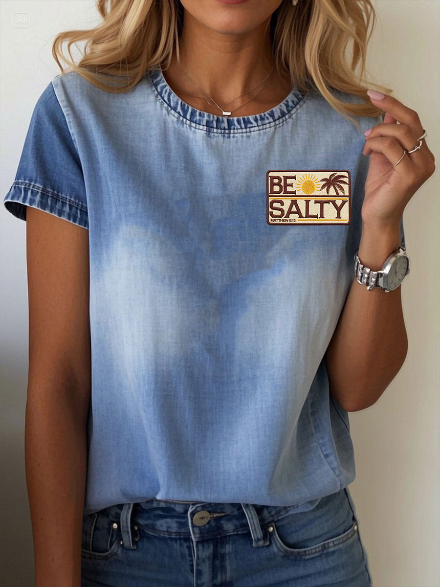 Women's Be Salty Short-sleeved T-shirt