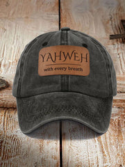 Unisex YAHWEH With Every Breath Print Hat