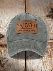 Unisex YAHWEH With Every Breath Print Hat