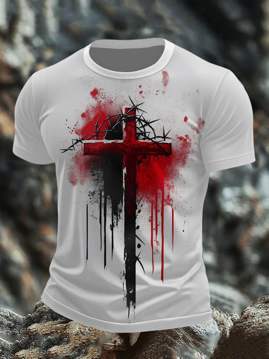 Men's Bloody Cross Short Sleeves T-shirt