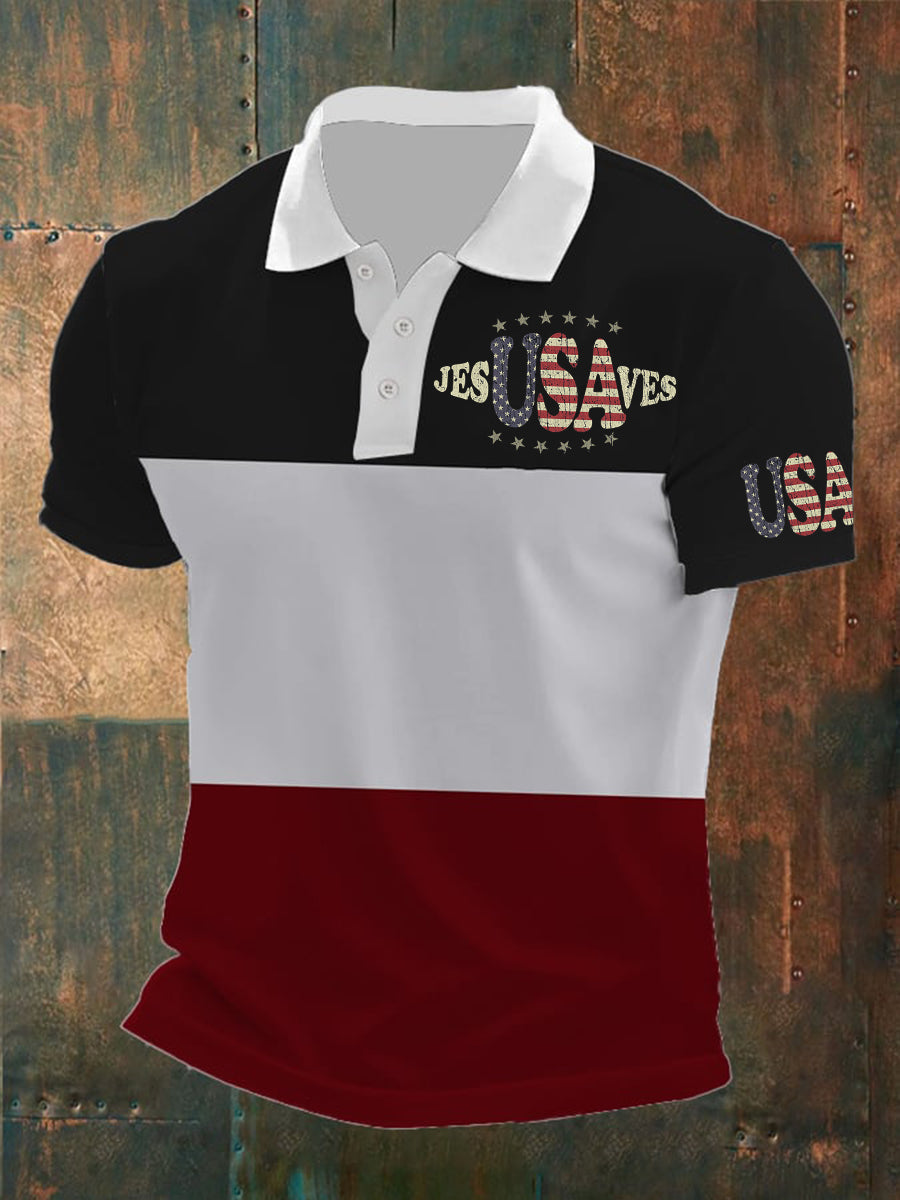 Men's Jesusaves Short Sleeve Polo Shirt