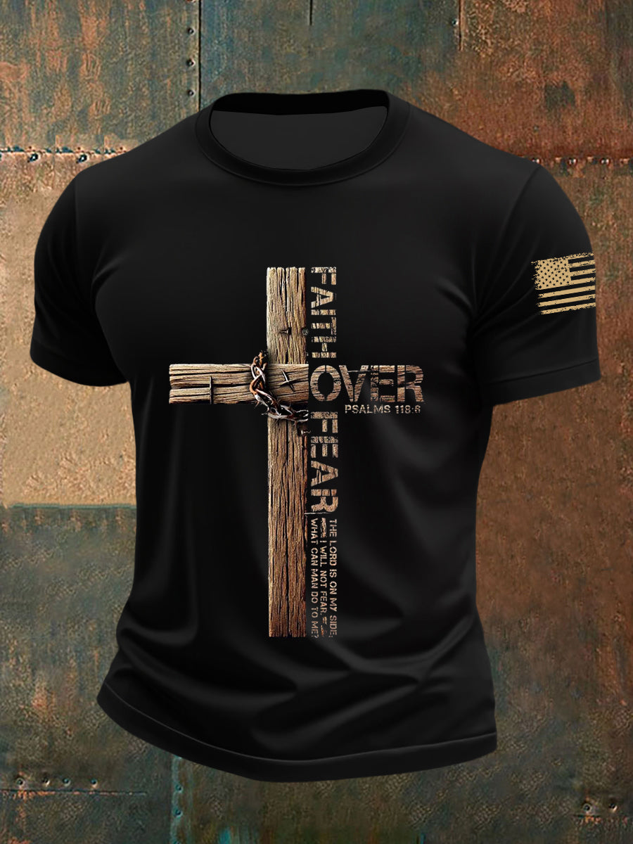 Men's Faith Over Fear Short Sleeves T-shirt