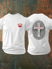 Men's Identity in Christ Printed Casual T-Shirt