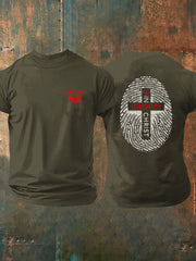 Men's Identity in Christ Printed Casual T-Shirt