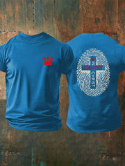 Men's Identity in Christ Printed Casual T-Shirt