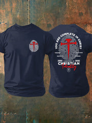 Men's You Are Complete In Christ Printed Casual T-Shirt