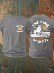 Men's The King Is Coming Printed Casual T-Shirt