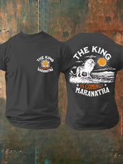 Men's The King Is Coming Printed Casual T-Shirt