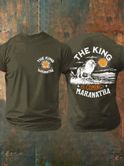 Men's The King Is Coming Printed Casual T-Shirt