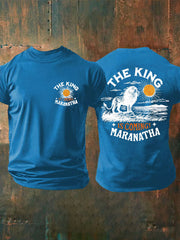 Men's The King Is Coming Printed Casual T-Shirt
