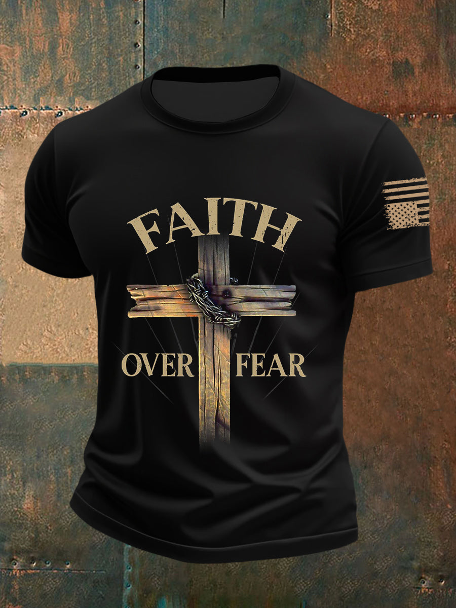 Men's Faith Over Fear Short Sleeves T-shirt