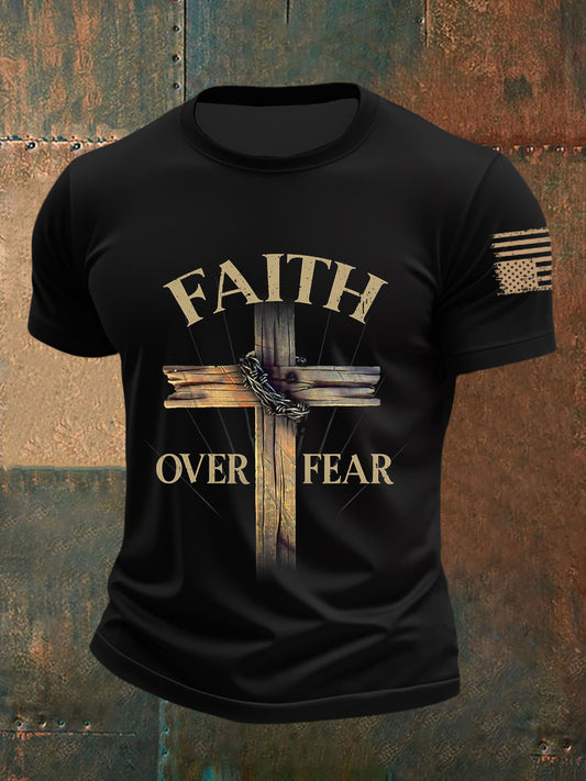 Men's Faith Over Fear Short Sleeves T-shirt