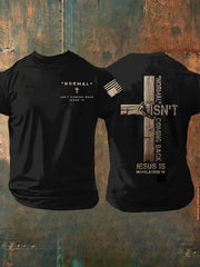 Men's Normal Isn't Coming Back Jesus Is Short Sleeves T-shirt