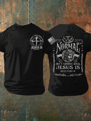 Men's Normal Isn't Coming Back Jesus Is Short Sleeves T-shirt
