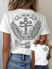 Women's I'm Not That Perfect Christian I'm The One That Knows I Need Jesus Short Sleeve T-Shirt