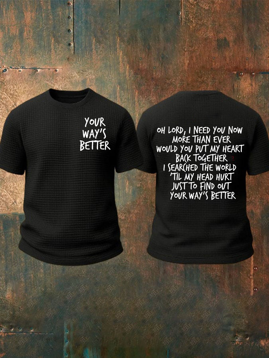 Men's Your Way's Better Waffle Short Sleeves T-shirt