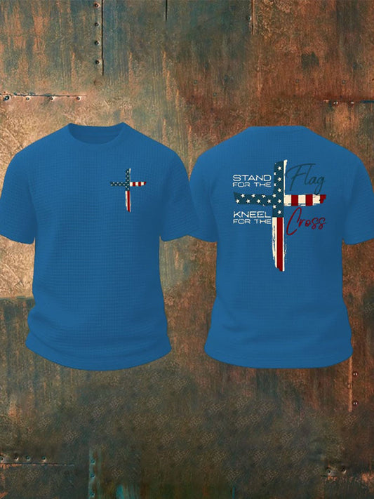 Men's Stand For The Flag Short Sleeves T-shirt