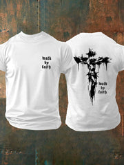 Men's Walk By Faith Print Short-Sleeved T-Shirt