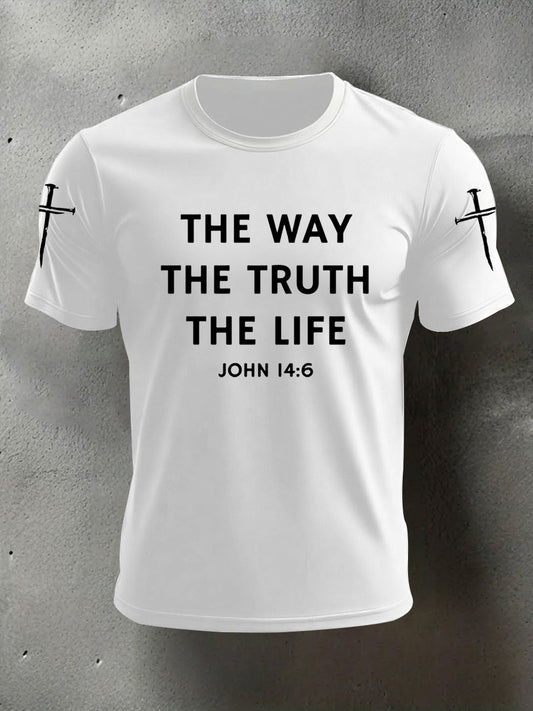 Men's Jesus The Way the Truth the Life Casual Tee