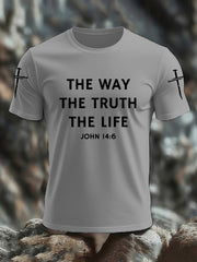 Men's Jesus The Way the Truth the Life Casual Tee