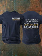 Men's Be Men Faith Short-sleeved T-shirt