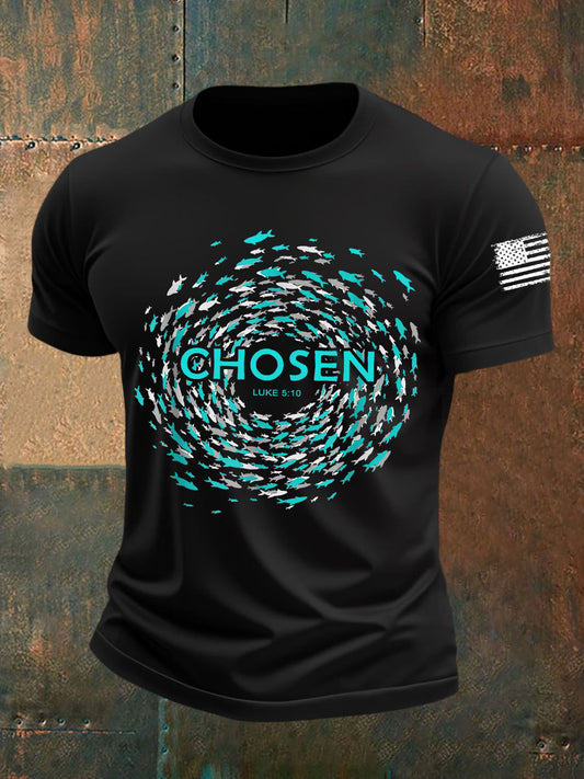 Men's Chosen Luke 5:10 Short-sleeved T-shirt