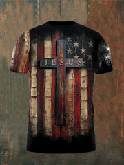 Men's I Can't But I Know A Guy Faith Cross Short Sleeve  T-shirt