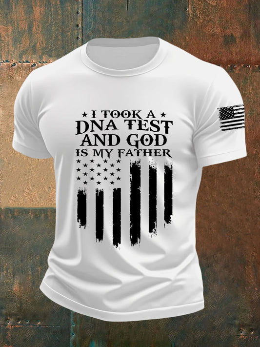 Men's I Took A DNA Test And God Is My Father Short-sleeved T-shirt