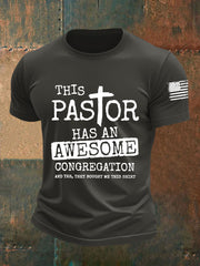 Men's This Pastor Has An Awesome Congregation Short-sleeved T-shirt