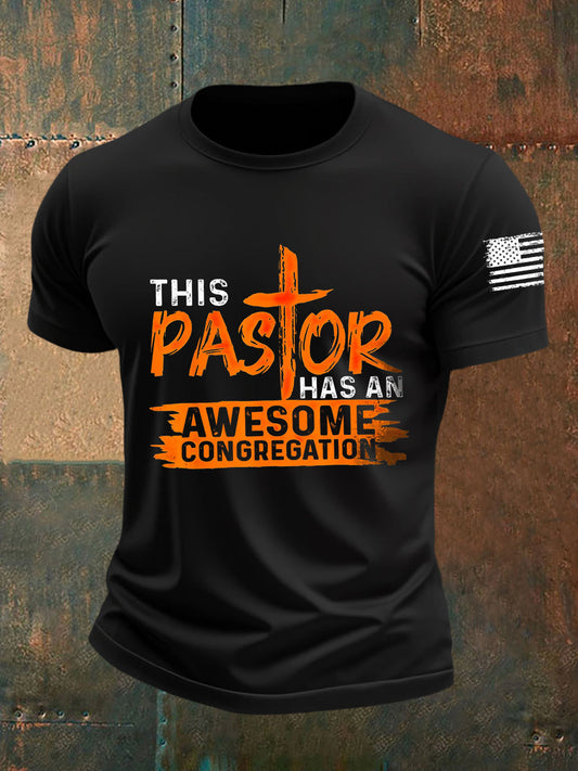 Men's This Pastor Has an Awesome Congregation Short-sleeved T-shirt