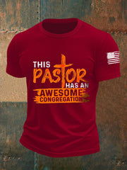 Men's This Pastor Has an Awesome Congregation Short-sleeved T-shirt