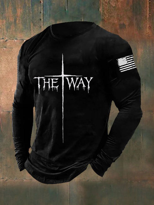 Men's The Way Cross Long Sleeve T-shirt