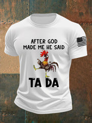 Men's After God Made me He Said Ta Da Short-sleeved T-shirt
