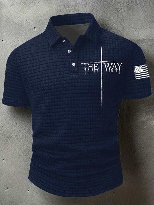 Men's The Way Cross Waffle Short Sleeve Shirt