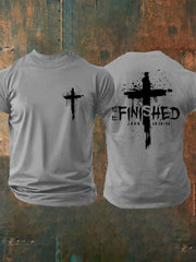 Men's It Is Finished Cross Print T-shirt