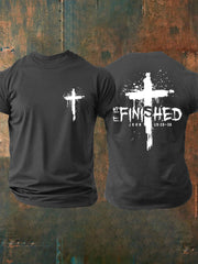 Men's It Is Finished Cross Print T-shirt