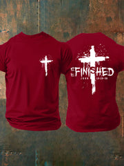 Men's It Is Finished Cross Print T-shirt