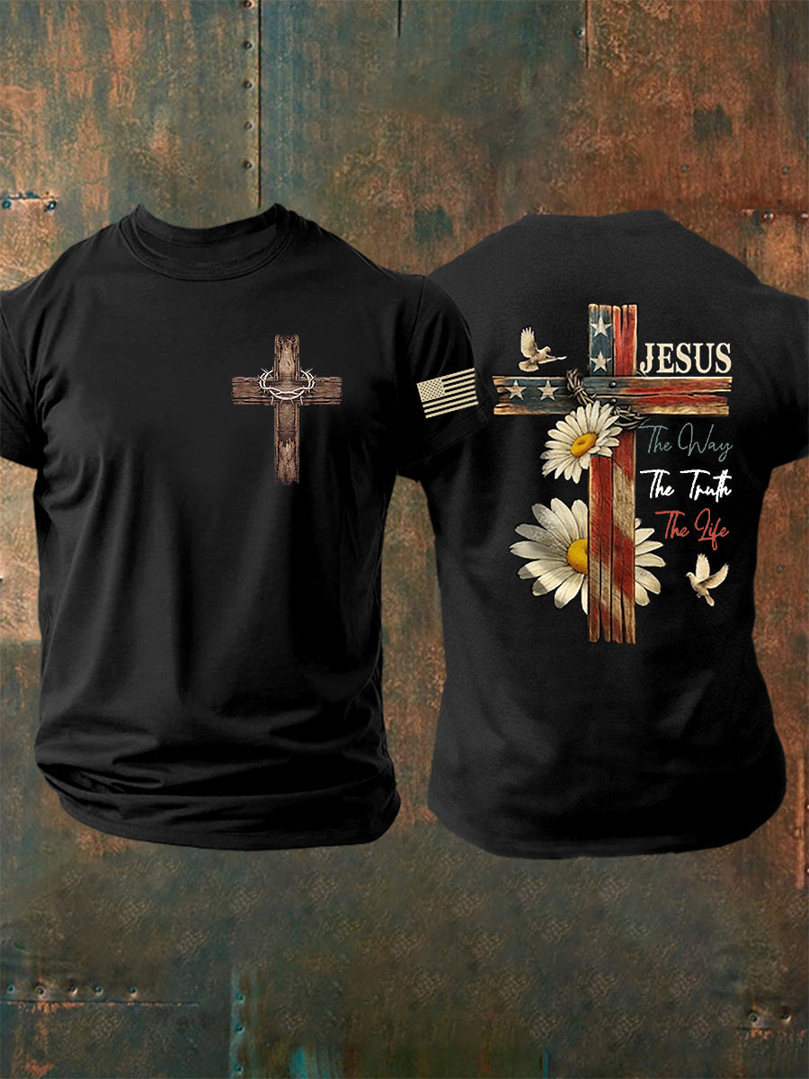 Men's John 14 6 Jesus The Way The TruthThe Life Short Sleeve T-shirt