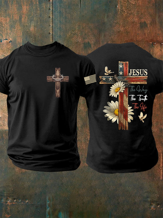 Men's John 14 6 Jesus The Way The TruthThe Life Short Sleeve T-shirt