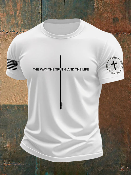 Men's John 14 6 Jesus The Way The TruthThe Life Short Sleeve T-shirt