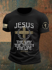 Men's John 14 6 Jesus The Way The TruthThe Life Short Sleeve T-shirt