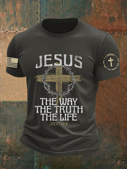Men's John 14 6 Jesus The Way The TruthThe Life Short Sleeve T-shirt