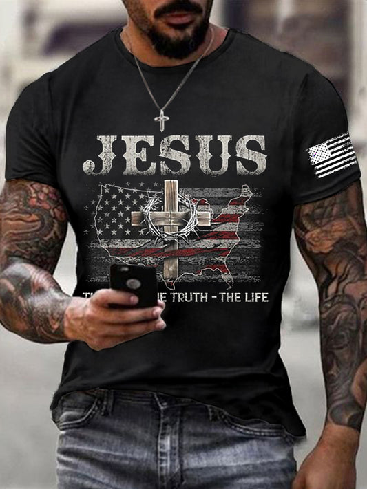 Men's John 14 6 Jesus The Way The TruthThe Life Short Sleeve T-shirt