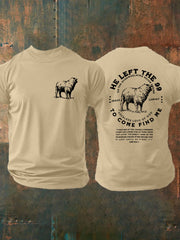 Men's He Left the 99 Faith Cross Short Sleeve T-shirt