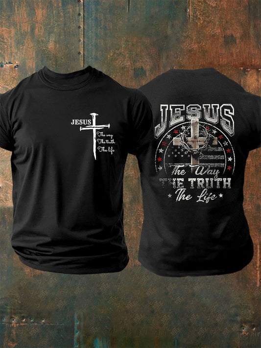 Men's John 14 6 Jesus The Way The TruthThe Life Short Sleeve T-shirt